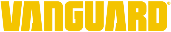 Yellow 'Vanguard' logo on a white background