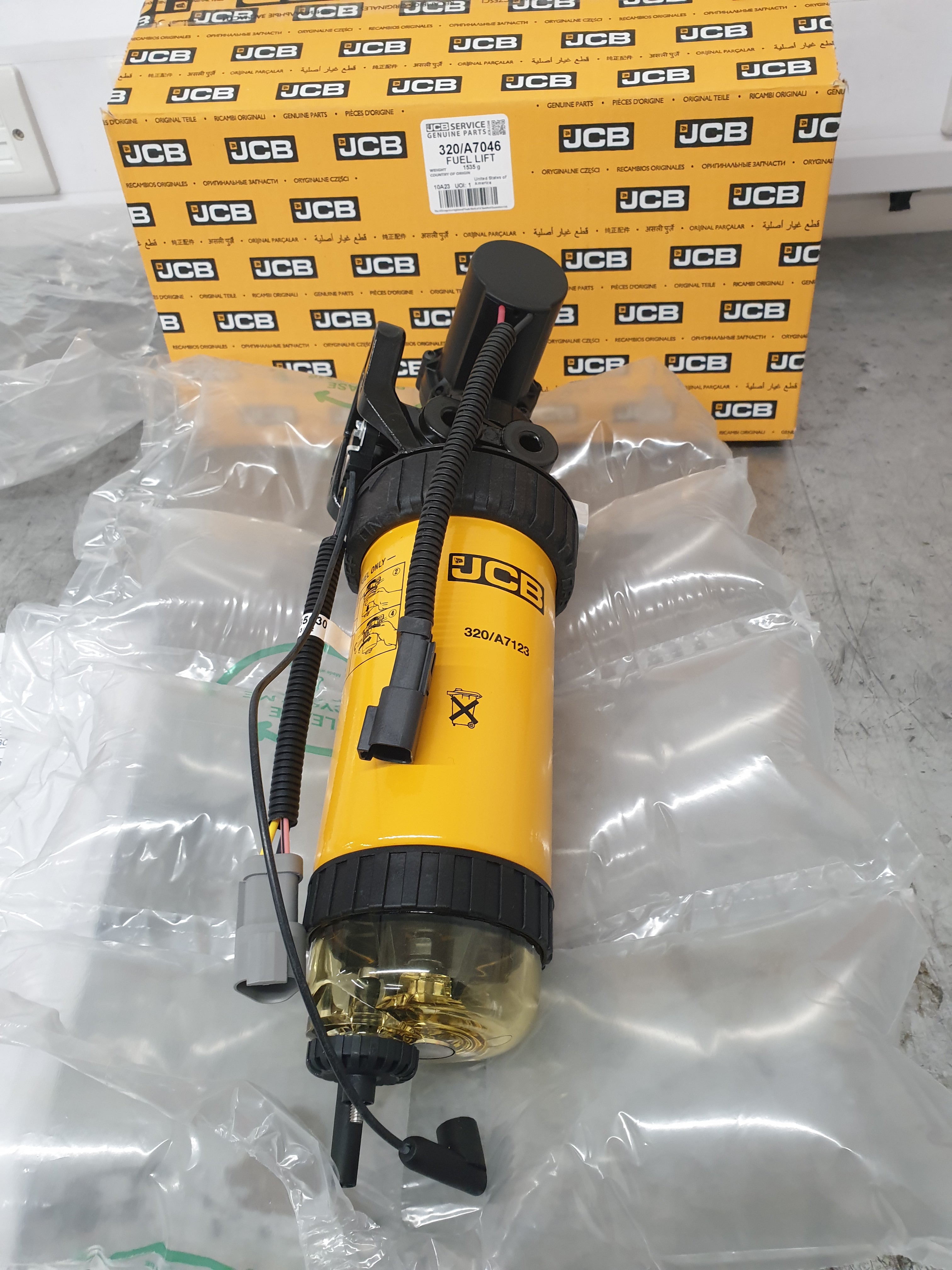 FUEL LIFT PUMP ASSEMBLY GENUINE JCB POWER PARTS 320/A7046 - 320/A7087 - Image 3
