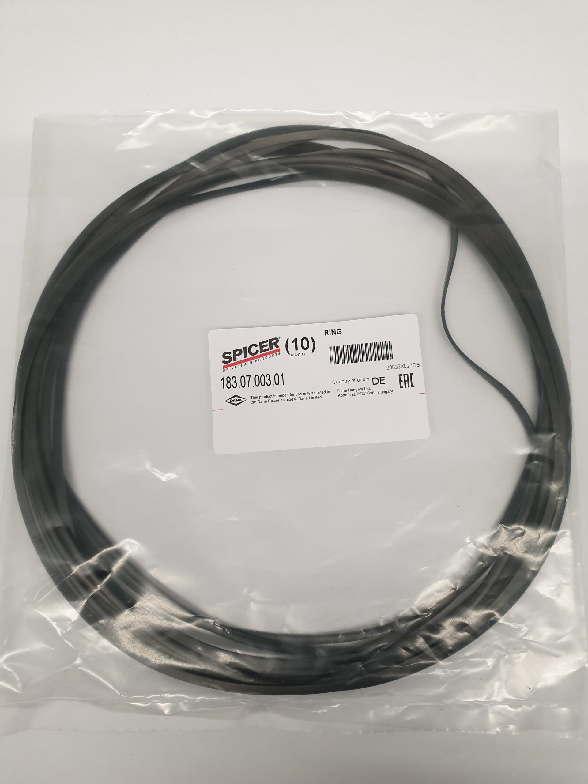 DIFFERENTIAL SEAL GASKET O-RING DANA SPICER D183.0700301 / 183.07.003.01 - Image 4