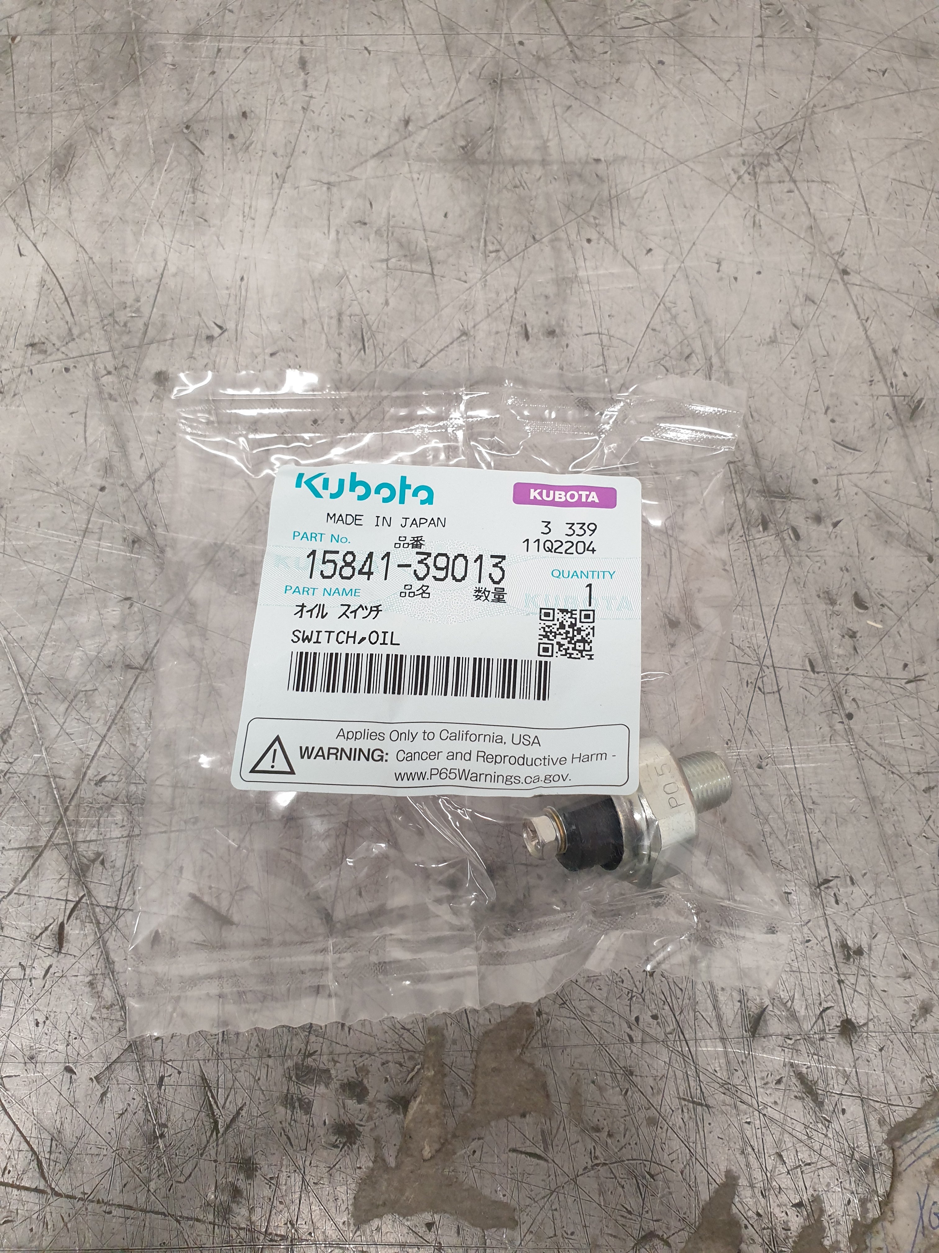 OIL PRESSURE SWITCH GENUINE KUBOTA PARTS - Image 4