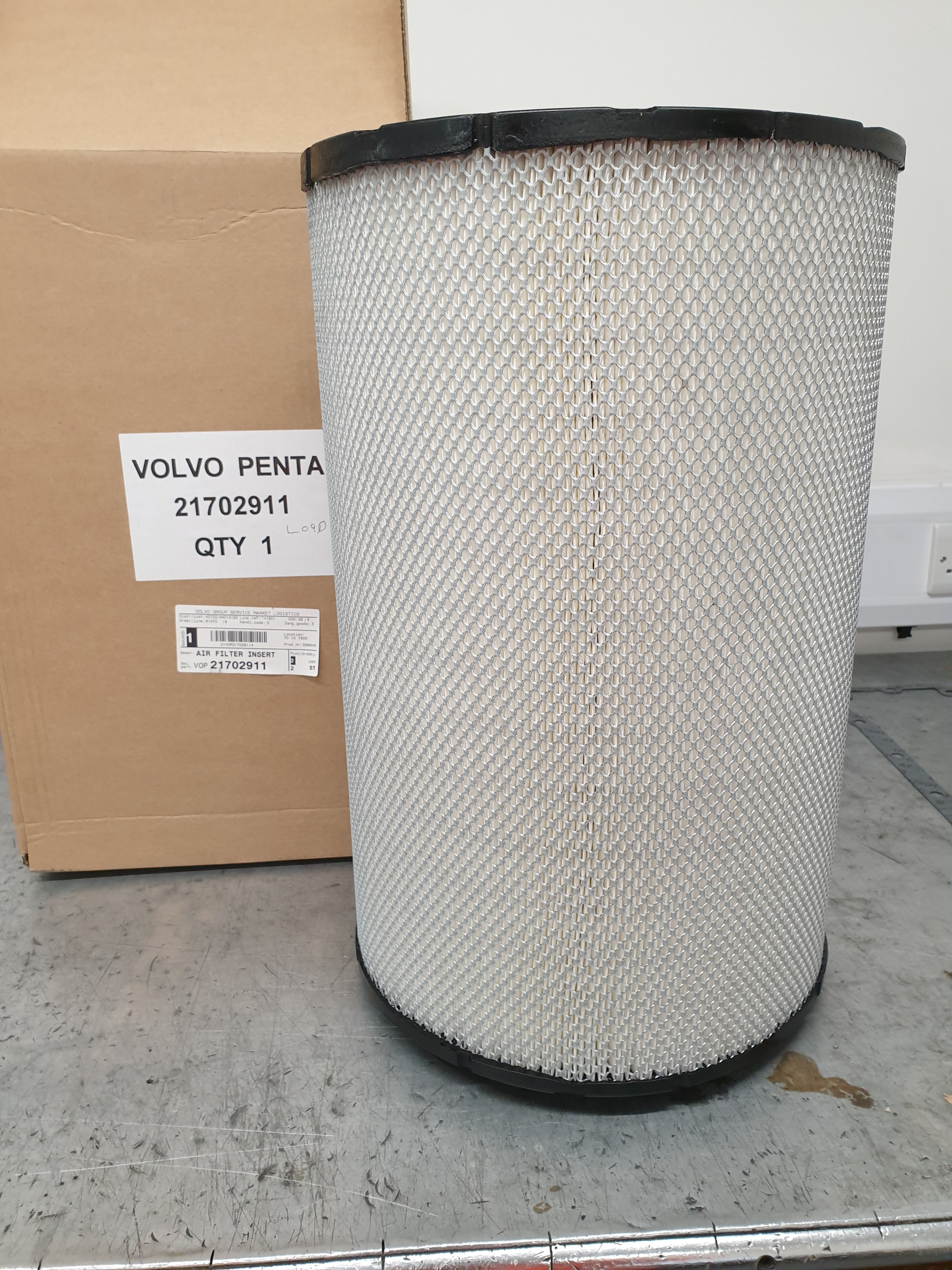 AIR FILTER INSERT 21702911 / 21212204 VOLVO PENTA - Image 2