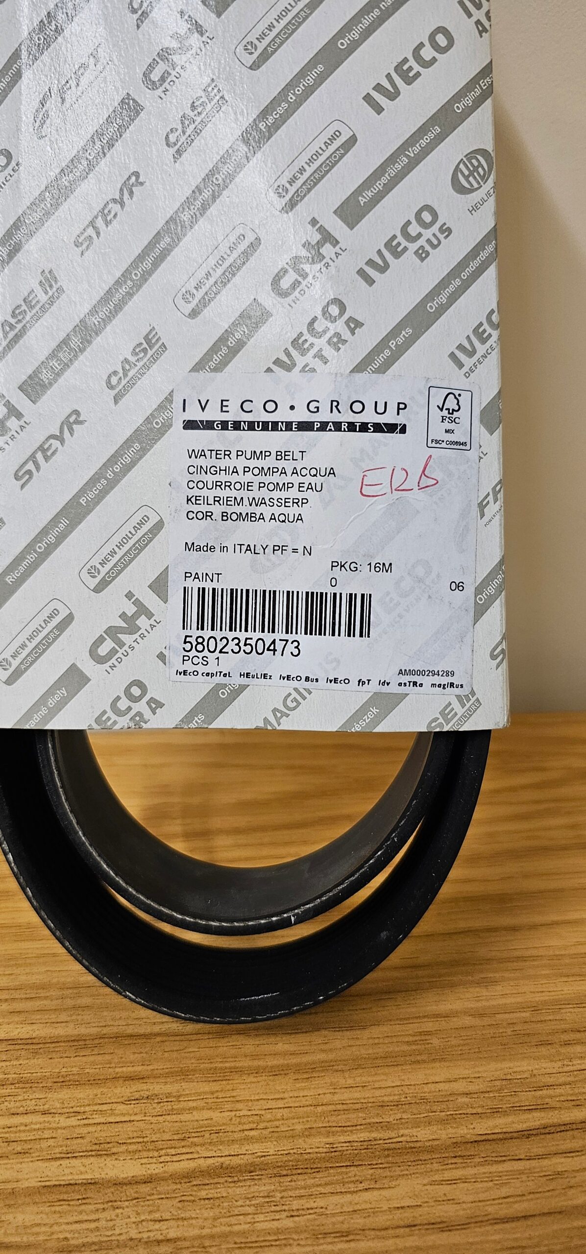 DRIVE BELT GENUINE FPT INDUSTRIAL PARTS - Image 2