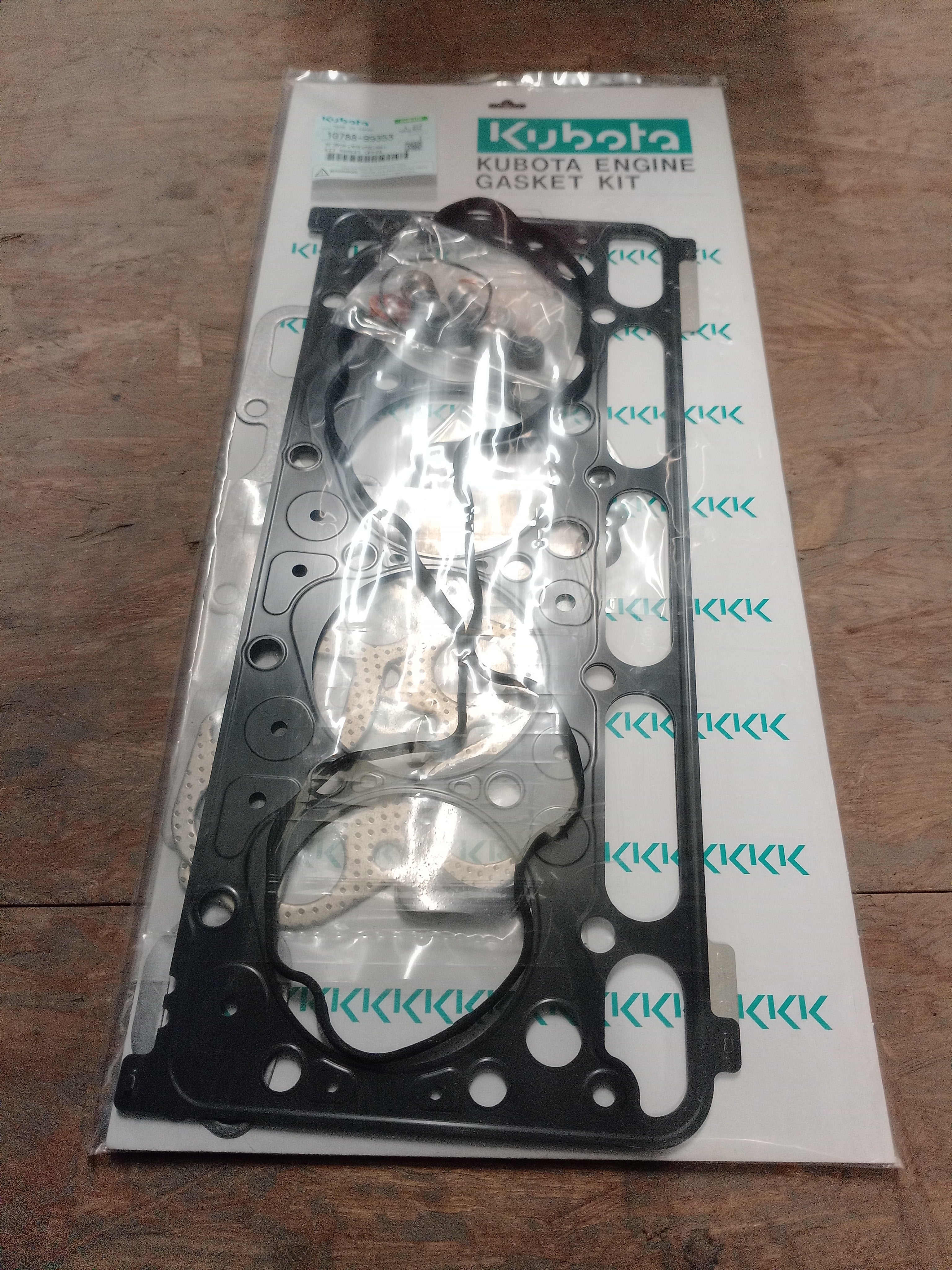UPPER GASKET KIT COMPLETE GENUINE KUBOTA PARTS 1G78899353