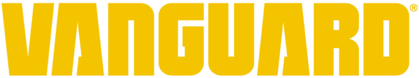 Yellow 'Vanguard' logo on a white background