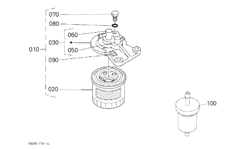 FUEL FILTER COVER TOP SEAL GENUINE KUBOTA PARTS - Image 3