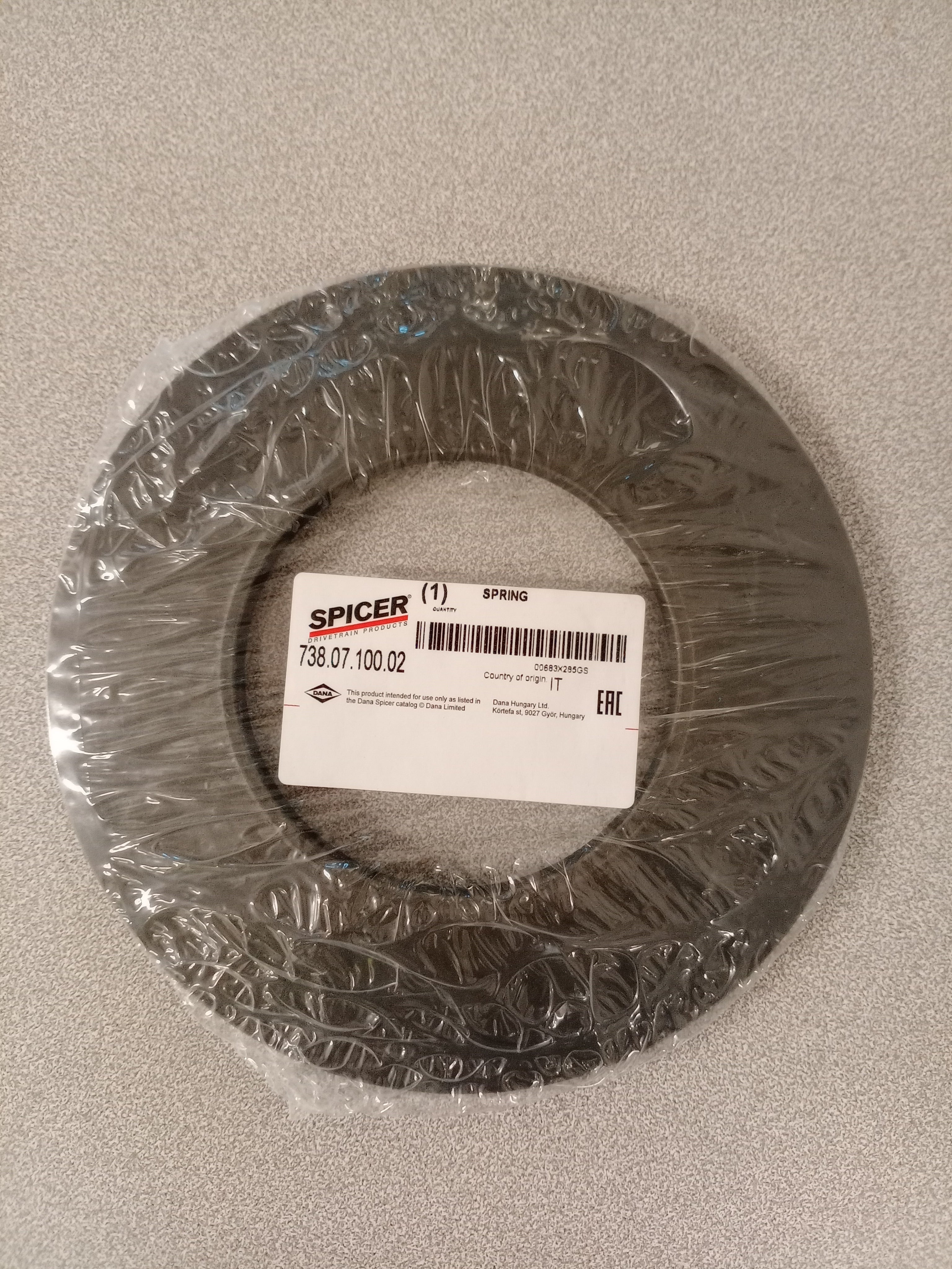 SPRING GENUINE DANA SPICER PARTS D738.0710002 / 738.0710002