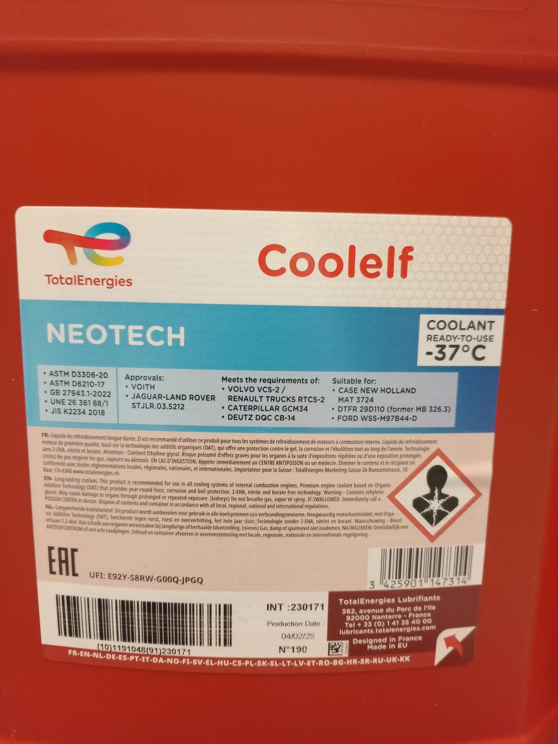 KUBOTA GENUINE SUPER LONG LIFE COOLANT (SLLC) 20L - Image 3