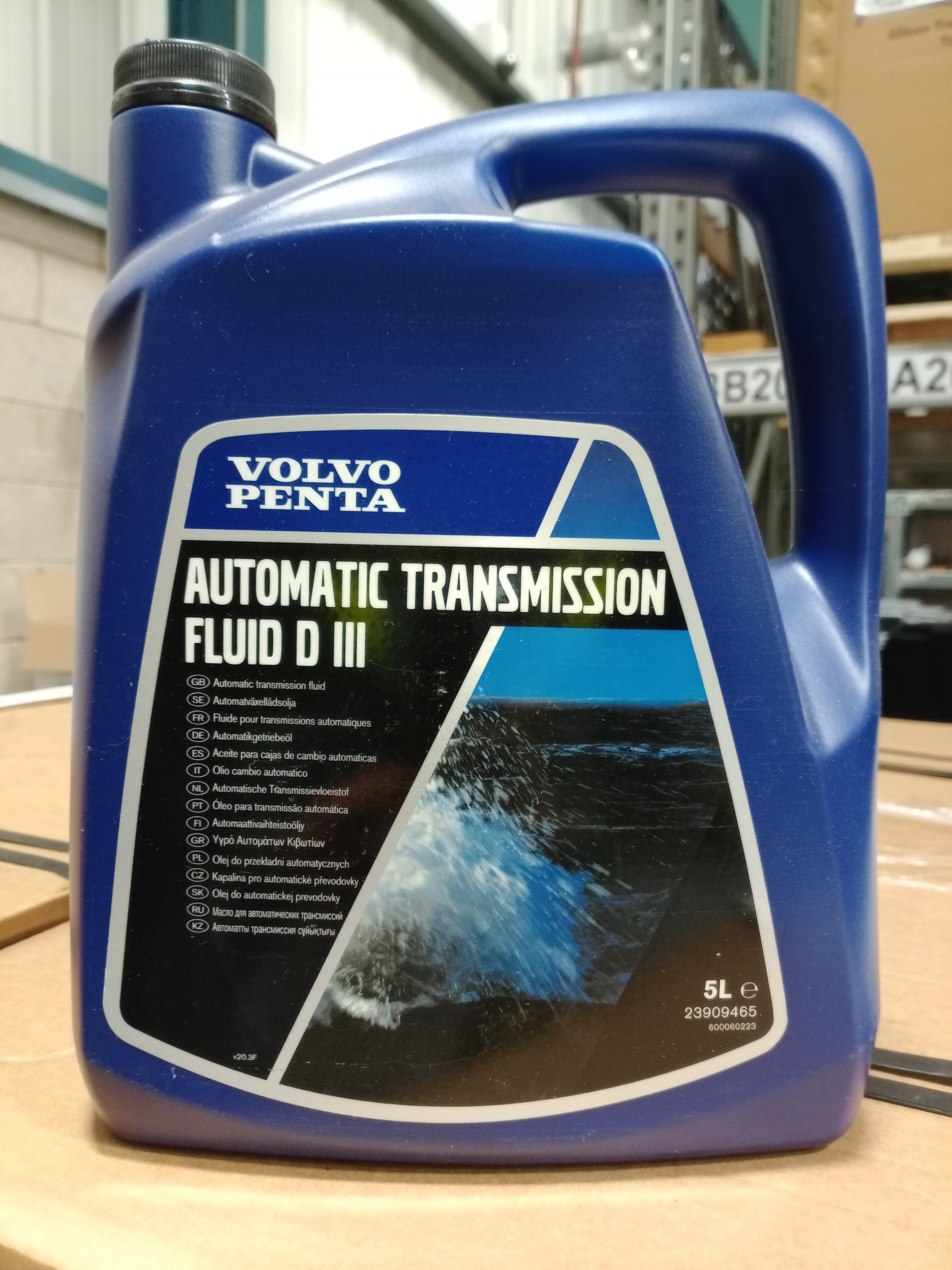 VOLVO PENTA ATF AUTOMATIC TRANSMISSION FLUID D111 5L - Image 3