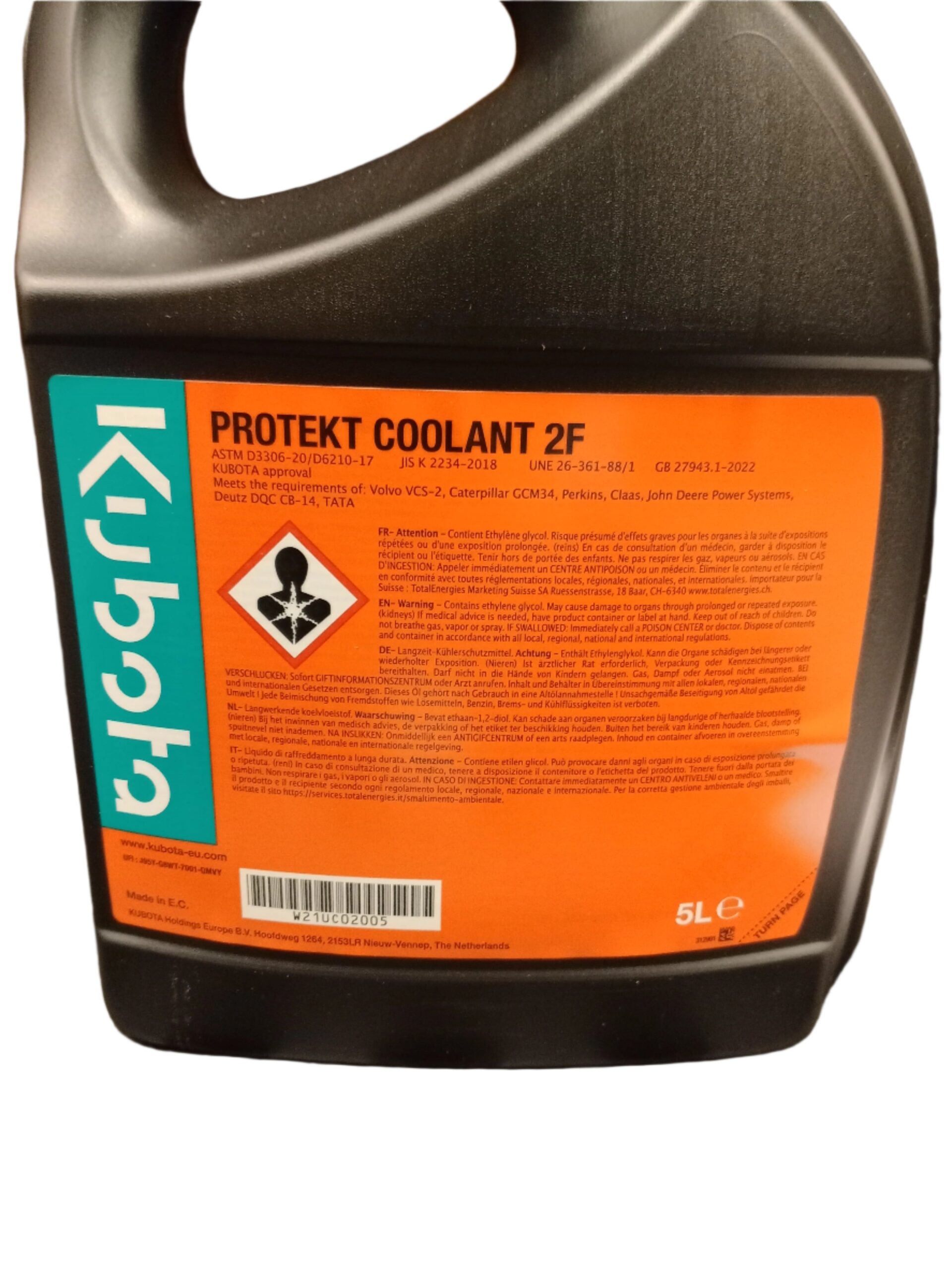 KUBOTA PROTEKT COOLANT 2F 5L - Image 2