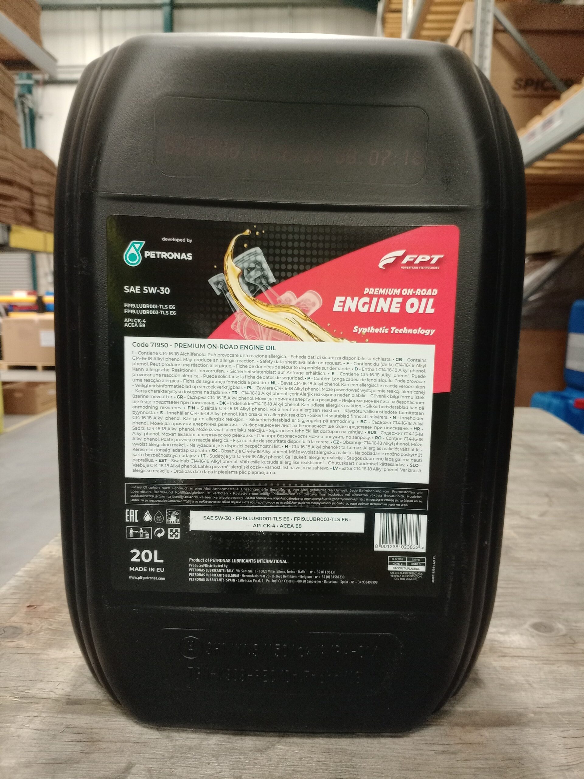FPT INDUSTRIAL PETRONAS PREMIUM ENGINE OIL 5W-30 ONROAD & HEAVYDUTY 20L - Image 5
