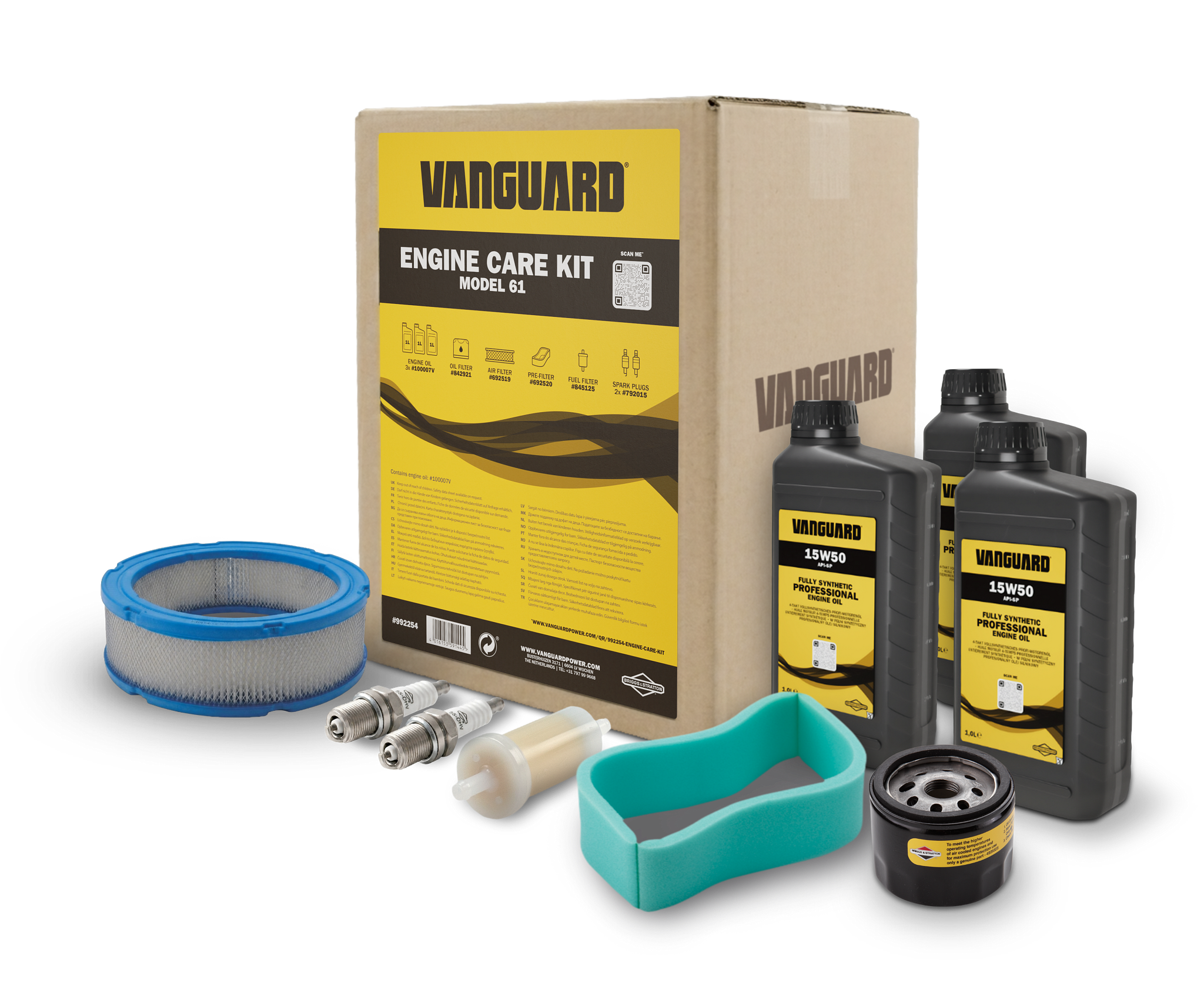Vanguard Model 61 Flat Panel Engine Care Kit 992254 Contence